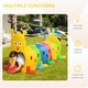 preview thumbnail 4 of 7, Qaba Kids Caterpillar Tunnel Outdoor Indoor Climb-N-Crawl Play Equipment for 3-6 Years Old, 6 Sections