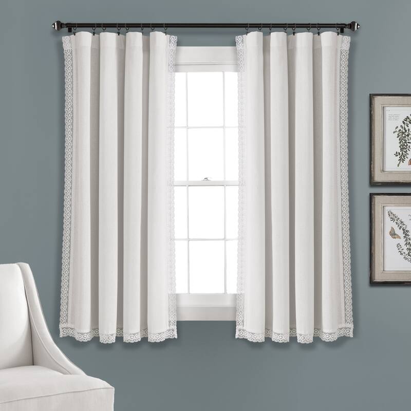 The Gray Barn Kind Koala Vintage Farmhouse Light Filtering Curtain Panel Pair