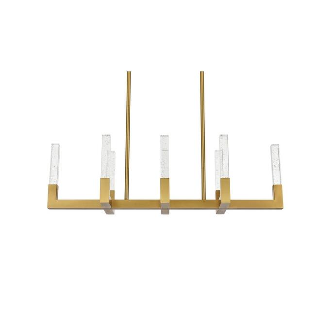 Elegant Lighting 1030G42 Noemi 42" Wide LED Crystal Linear Pendant