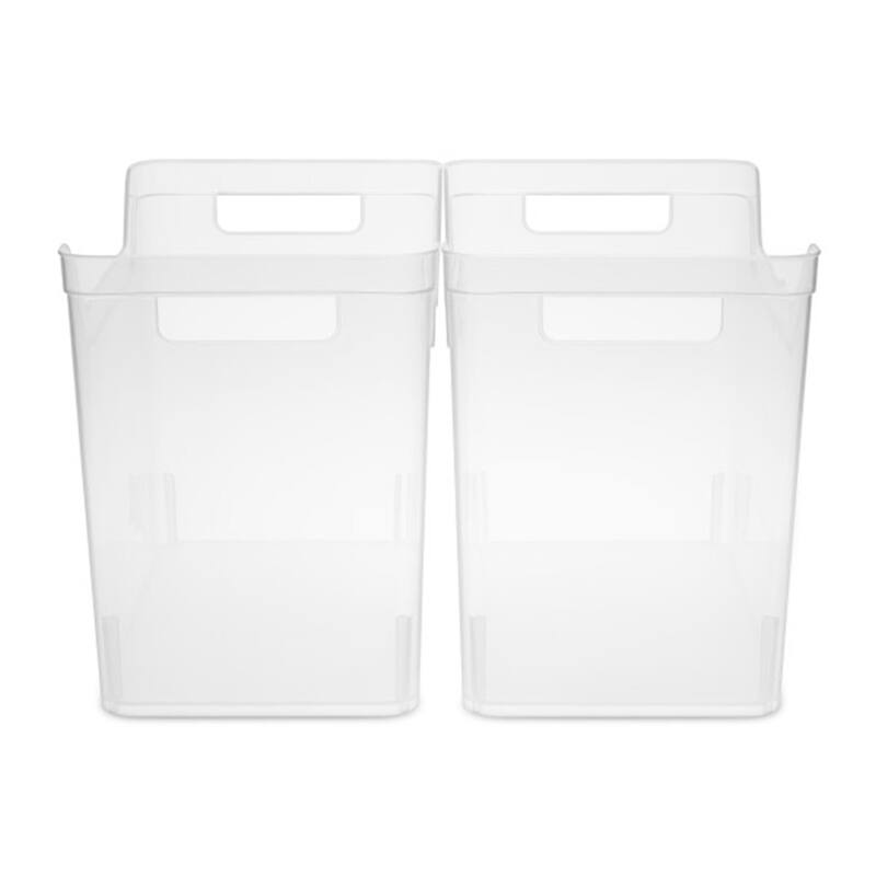 Sterilite Medium Shelf Home Storage Organizing Plastic Container, 6 Pack, Clear - 0.93