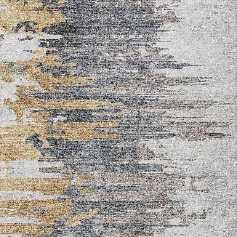 HomeRoots Abstract Transitional Rectangle Outdoor Rug