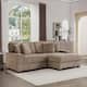 118.4"W Plush Modular Sectional Sofa with Pillows