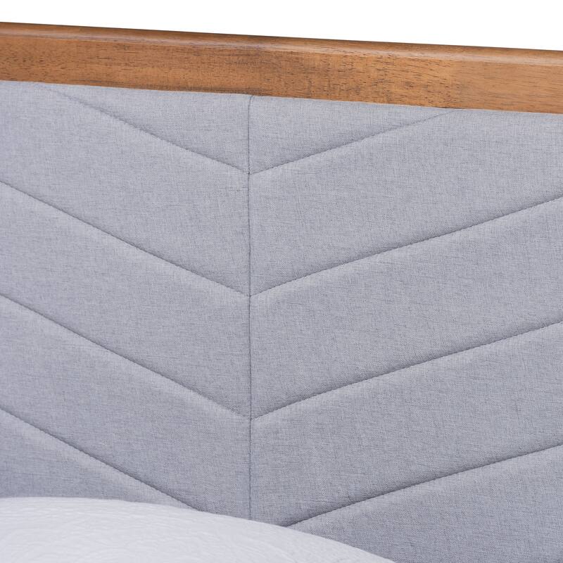 Roze Mid-Century Modern Wood Platform Bed in Twin Size
