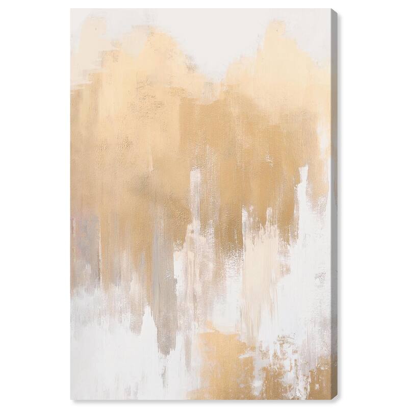 Soft Grey Glam Gold II Canvas by Art Remedy, Gallery Wrapped - 24" x 36"