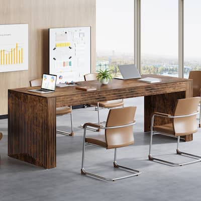 79-Inch Extra Long Desk for 6-8 People,Conference Table for Office