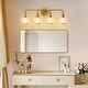 preview thumbnail 38 of 151, Modern Vanity Lights Dimmable Bathroom Light Fixtures with Glass Shade