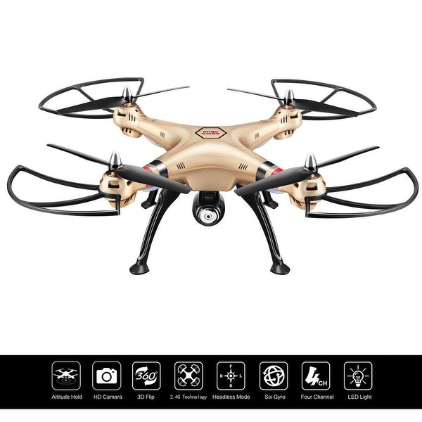 Costway Syma X8HC 2.4G 4CH 6-Axis Gyro RC Quadcopter Drone 2MP HD. Opens flyout.