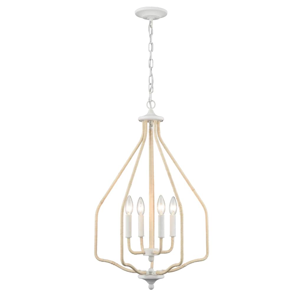 Elk Home Breezeway White Coral Finish 1 Light Pendant