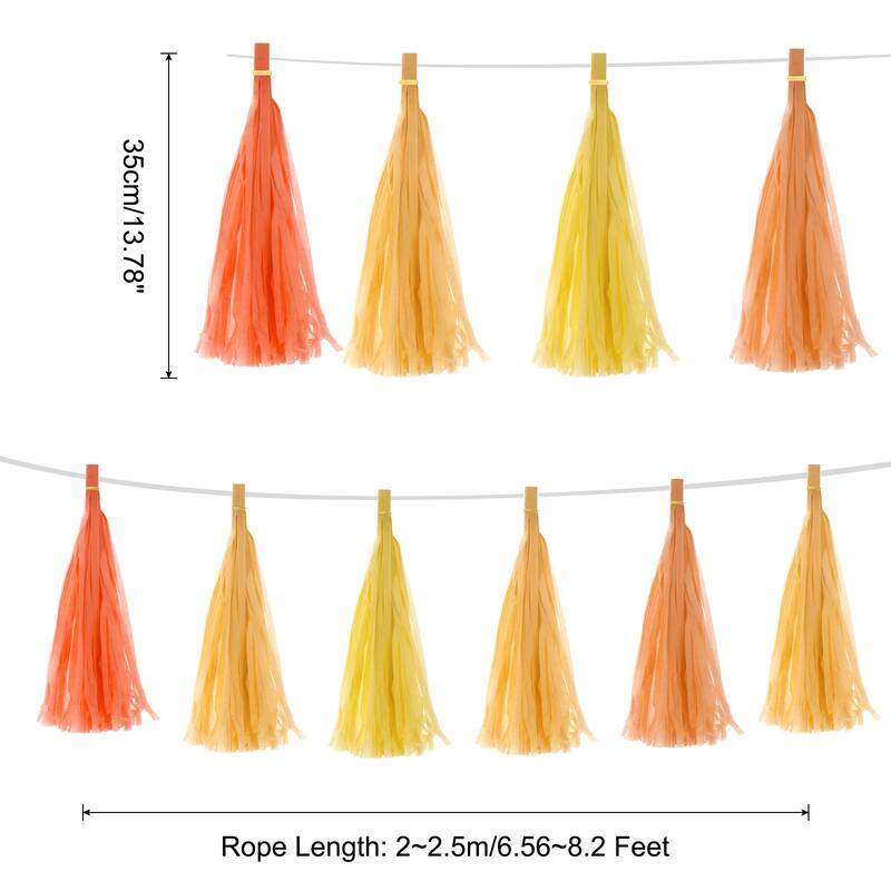 20Pcs Tassel Garland Banner with Rope