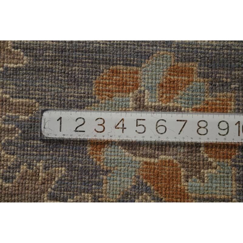 Hand Knotted Oriental 100% Wool Carpet Transitional All-Over Beige & Ivories Oushak Area Rug - 10' 0'' X 8' 2''