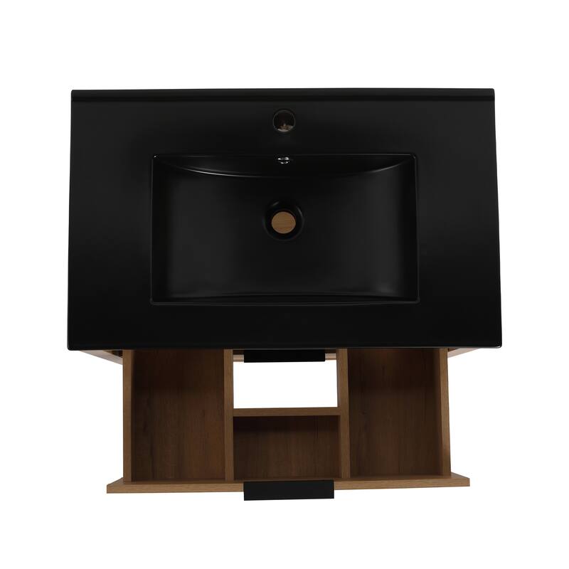 GDFStudio - Everett Modern Freestanding Bathroom Vanity with Dual Soft-Close Drawers