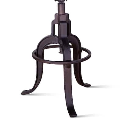 Blayne Rustic Farmhouse Adjustable Height Stool