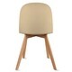 preview thumbnail 37 of 71, Set of 4 Plastic Dining Side Chair Wood For Event Kitchen Office Event Garden Patio Cafe Indoor Outdoor