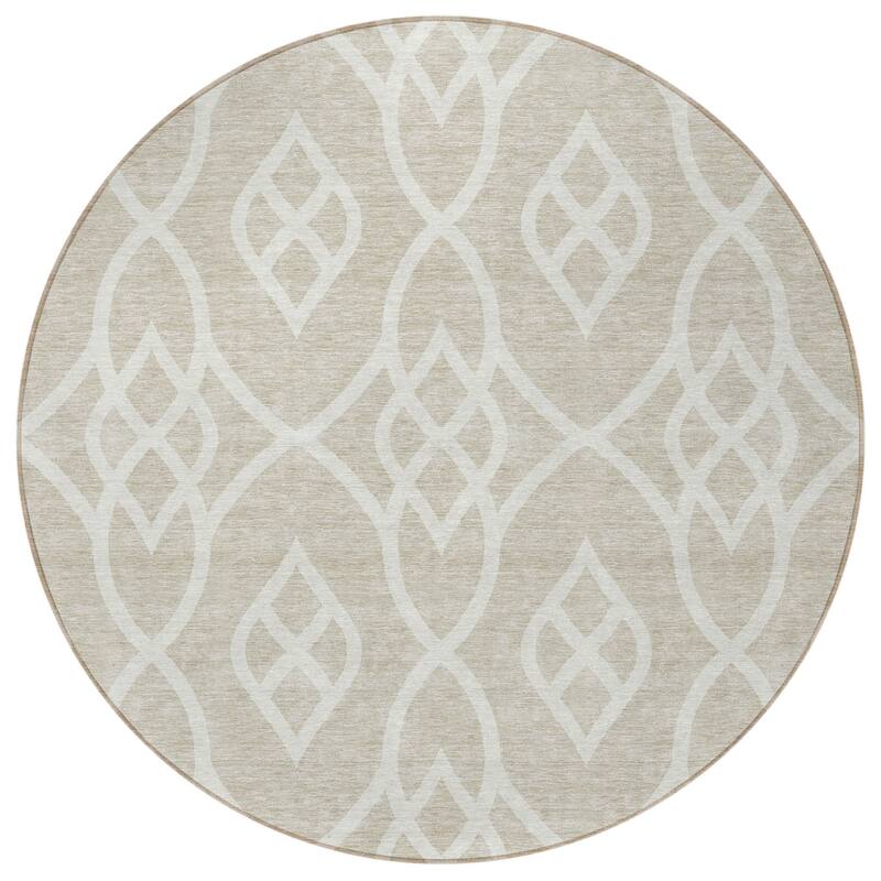 HomeRoots Trellis Transitional Rectangle Outdoor Rug