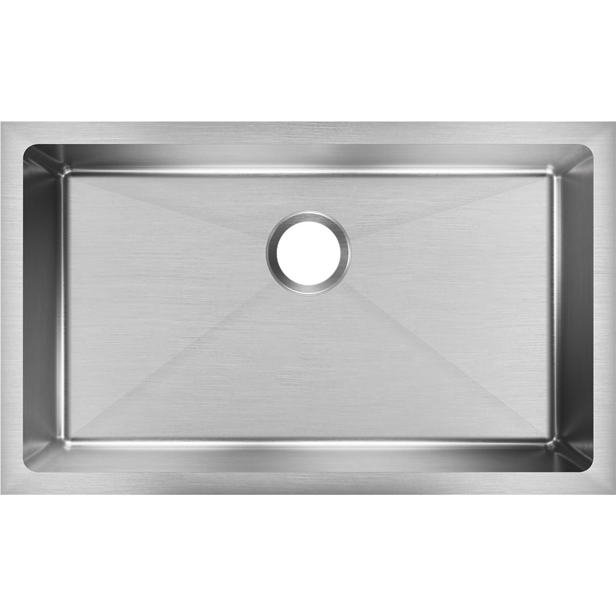 Elkay Crosstown 16 Gauge Stainless Steel 30-1/2" x 18-1/2" x 8", Single Bowl Undermount Sink - Polished Satin