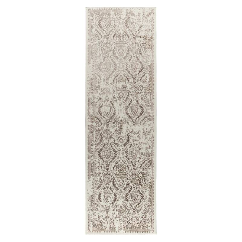 Maz Collection Distressed Abstract Area Rug