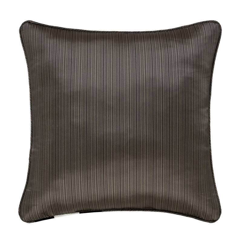 J. Queen New York Brando Bronze 20" Square Decorative Throw Pillow