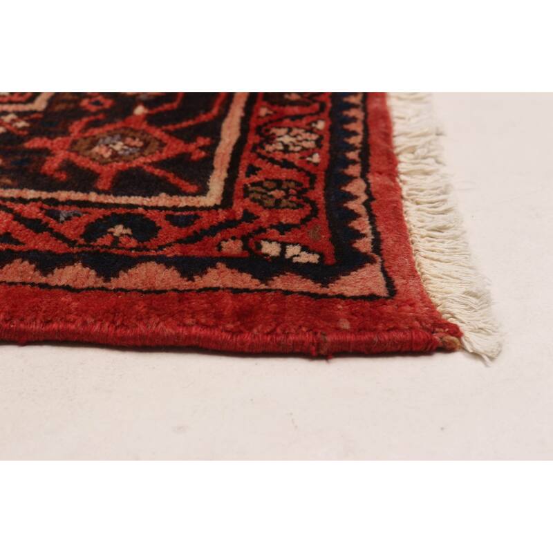 ECARPETGALLERY Hand-knotted Andelz Red Wool Rug - 5'7 x 11'0