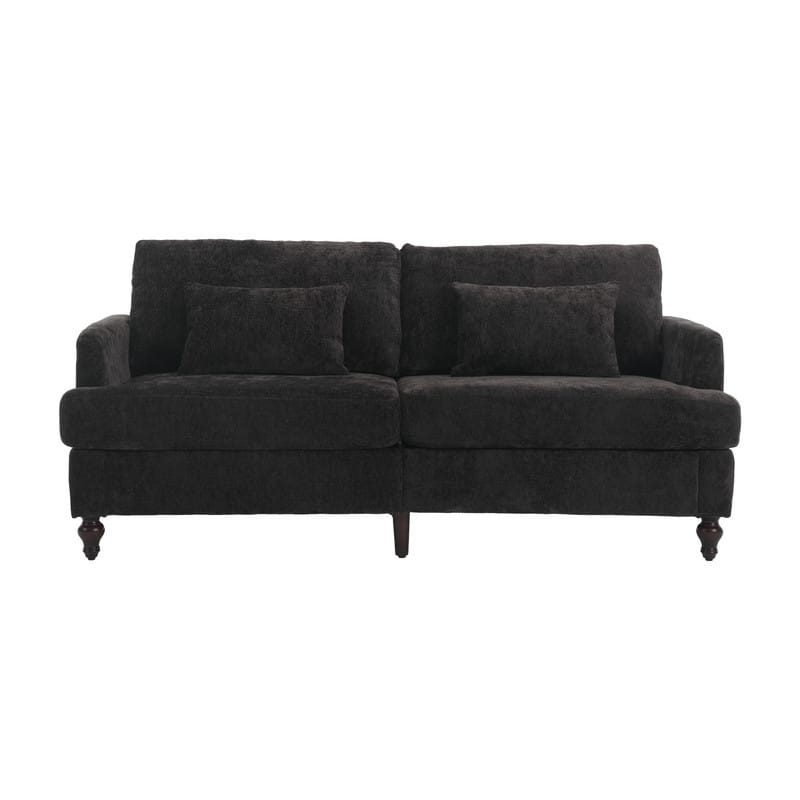 68.9-In Modern Chenille Fabric Loveseat,Living Room Couches with Rubber Wood Legs