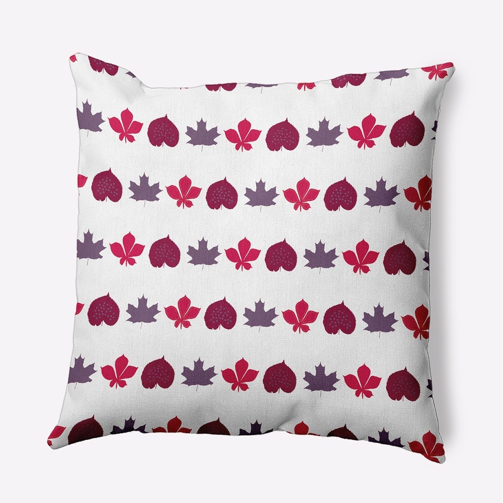 Leaf Stripe Accent Pillow