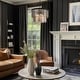 preview thumbnail 5 of 13, LNC Tifany Modern 4-Light Drum Colored Glass Chandelier for Dining Room Foyer - D 18" x H 15"