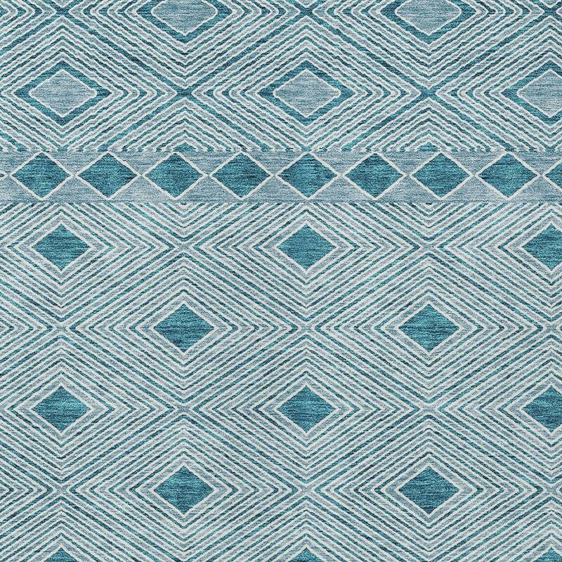HomeRoots Geometric Transitional Rectangle Outdoor Rug