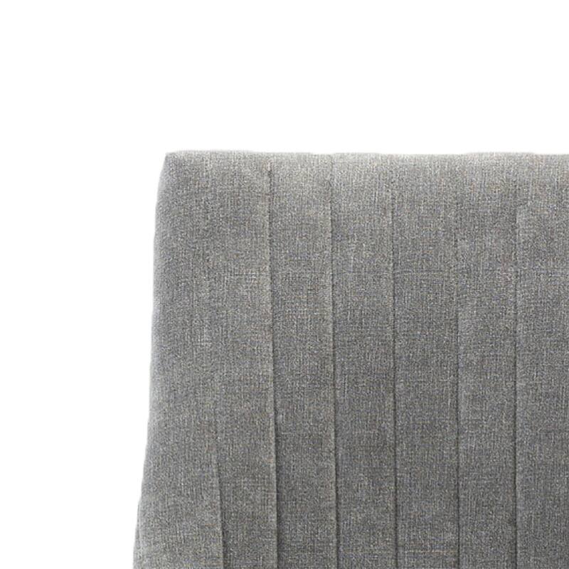 Classic Elegant Set of 2 Rayon Cloth Flocking Linen Fabric Upholstered Dining Chairs