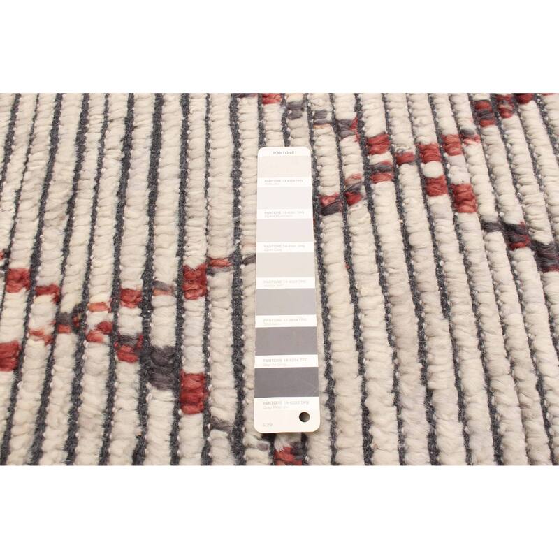 ECARPETGALLERY Hand-knotted Tangier Grey Wool Rug - 2'11 x 4'11