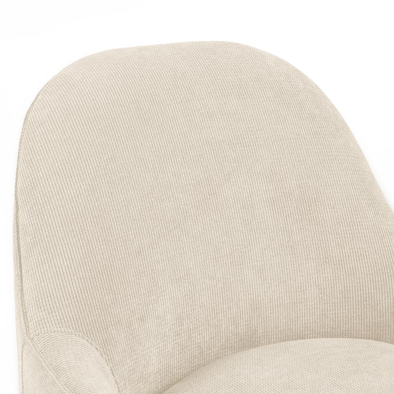 Upholstered Dining Chair With Casters