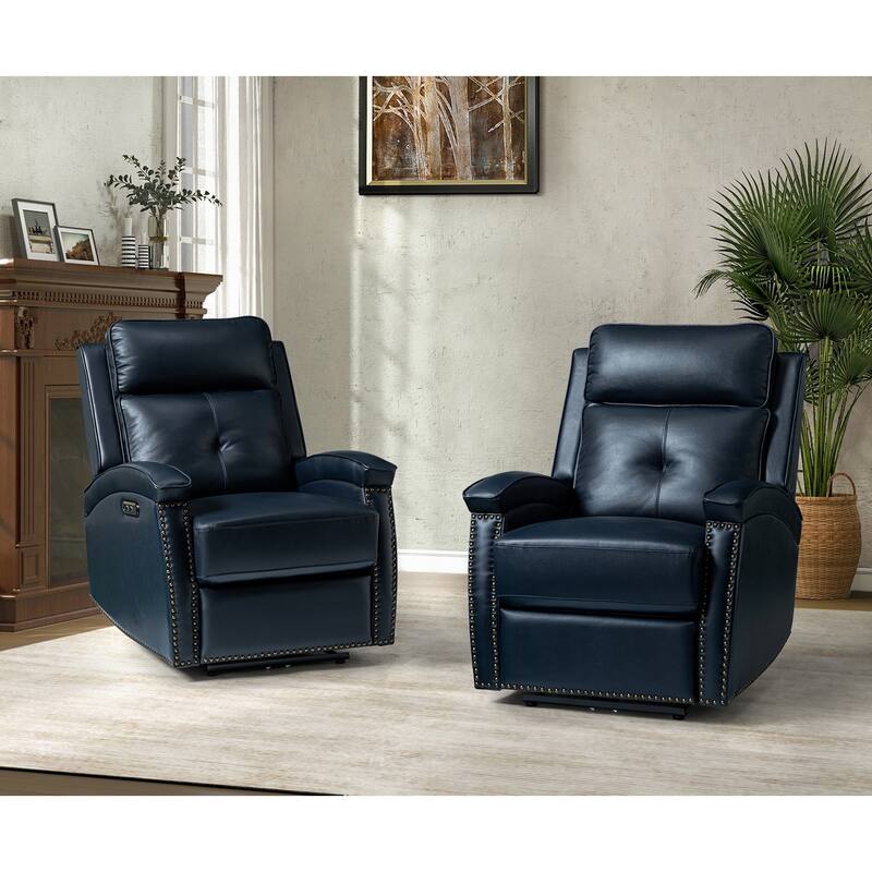 Edmondo Contemporary Power Recliner With a USB port Set Of 2 by HULALA HOME