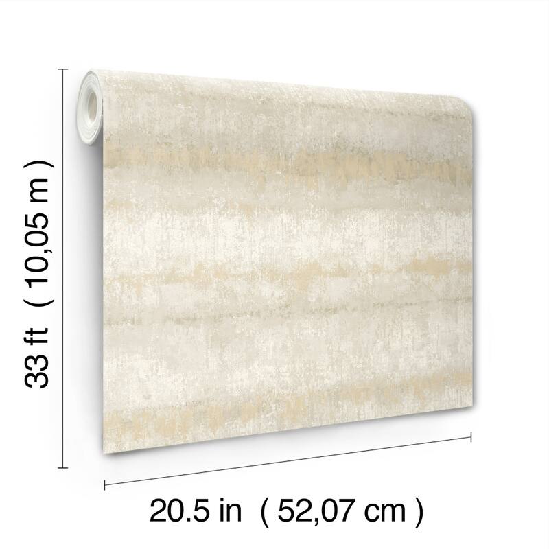 A-Street Prints Morningtide Neutral Textured Stripe Wallpaper