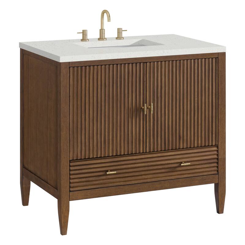 James Martin Vanities 485-V36-3LDL Myrrin 36" Single Basin Wood Vanity