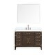 preview thumbnail 30 of 38, Lexora Laurel Bath Vanity, Carrara Marble Top, Faucet Set, and Mirror