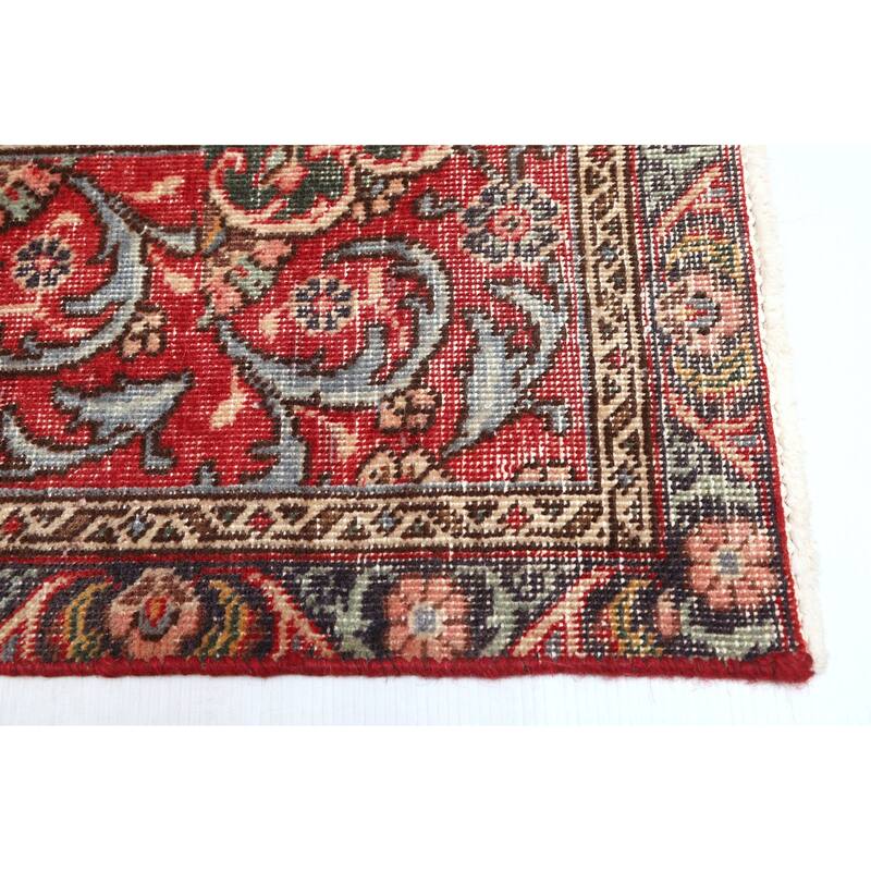 ECARPETGALLERY Hand-knotted Antalya Vintage Red Wool Rug - 9'3 x 12'2