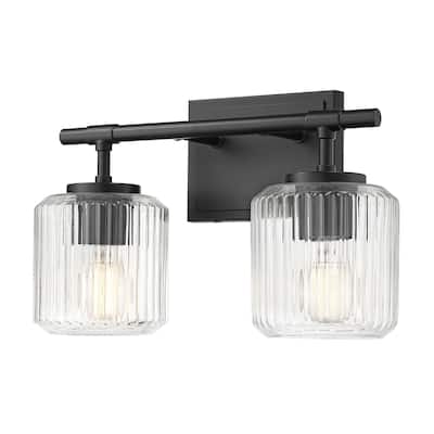 Z-Lite Landon 2 Light Vanity - Matte Black