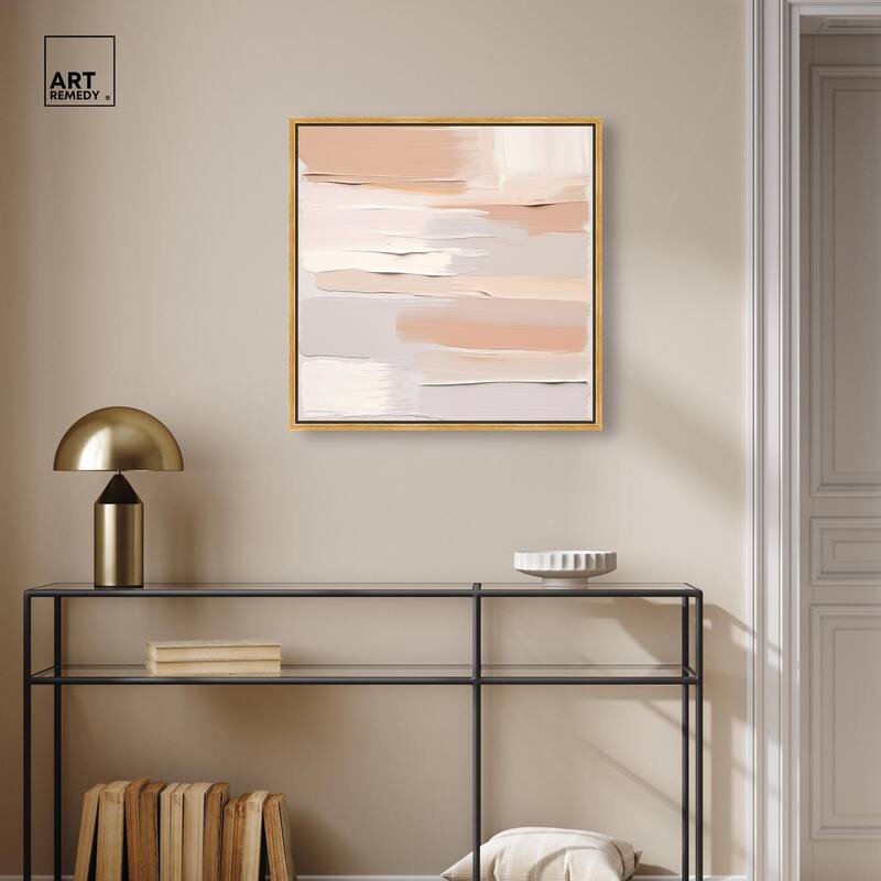 Roseate Cream Tones I Canvas by Art Remedy
