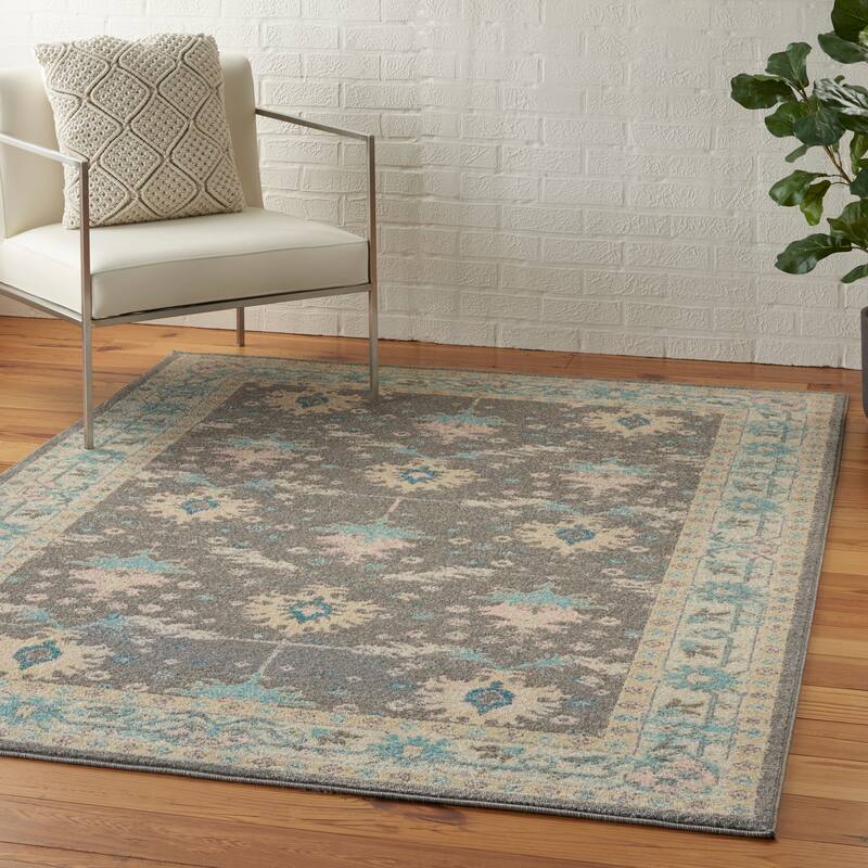 Nourison Tranquil Oriental Floral Medallion Area Rug