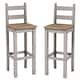 Option Gray wash stain, seats in antique brown color.