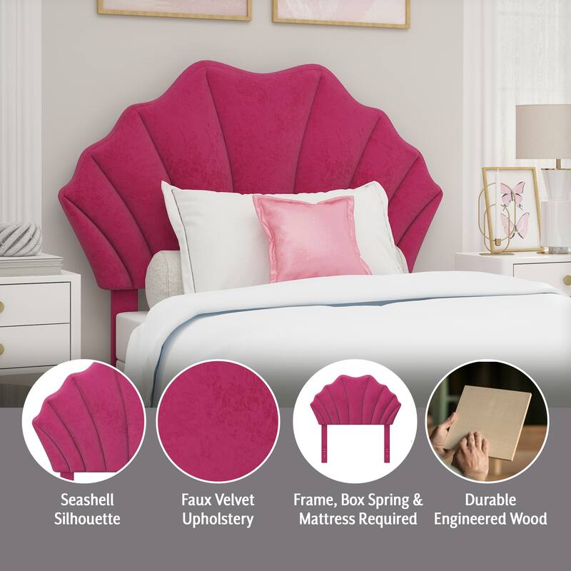 Living Essentials by Hillsdale Elina Upholstered Twin Headboard, Pink