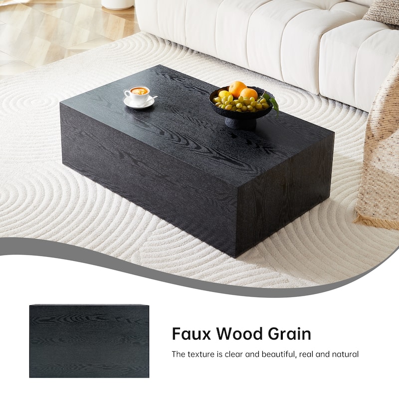 Wood Grain MDF Coffee Table - Luxurious Design, Perfect Living Room Accent.Fashion texture design coffee table