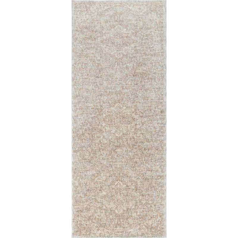 Stelios Collection Grey/Beige Transitional Area Rug