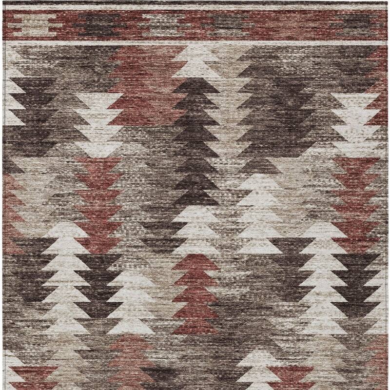 HomeRoots Southwestern Transitional Rectangle Outdoor Rug