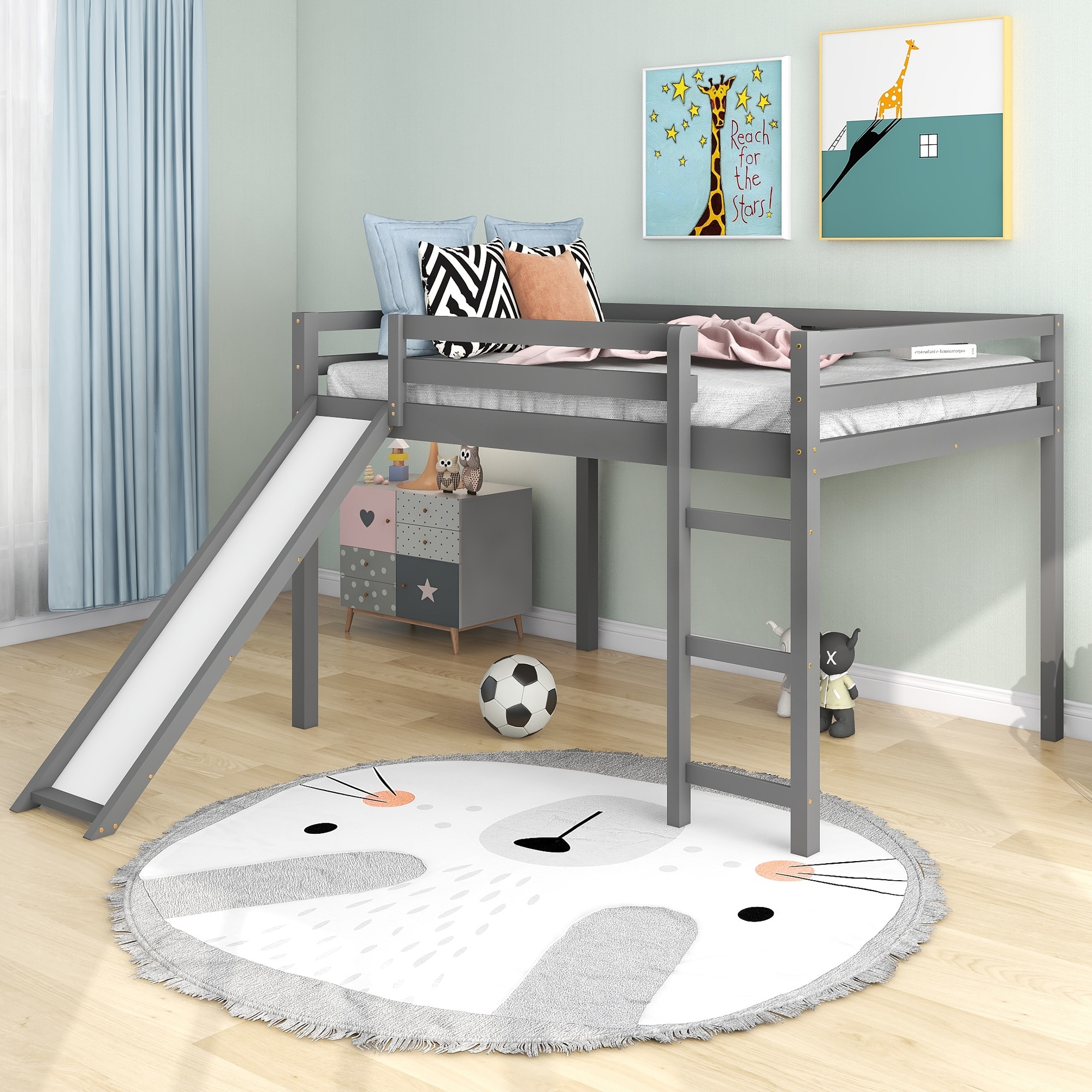 Pine loft bed deals