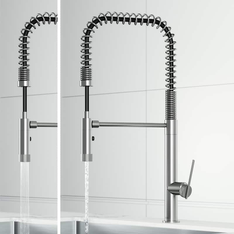 VIGO Sterling 23" H Single Handle Pull-Down Sprayer Kitchen Faucet