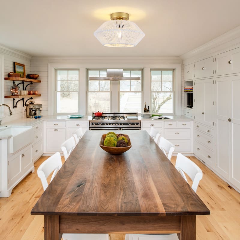 Farmhouse Style Semi Flush Mounts Ceiling Light for Kitchen Living Room - N/A