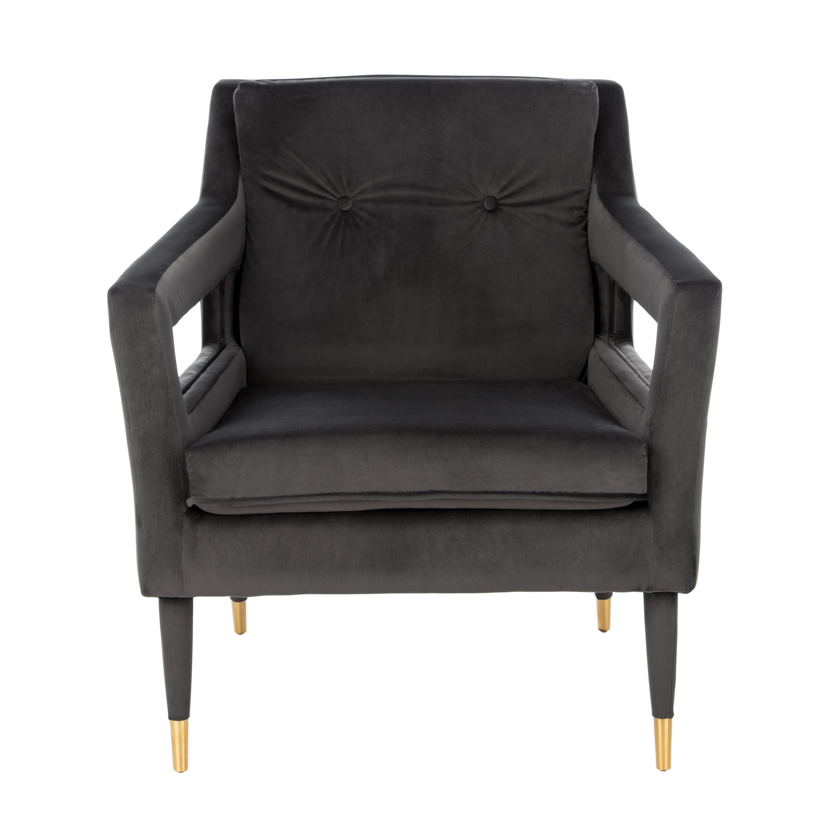 Mara grey online velvet chair