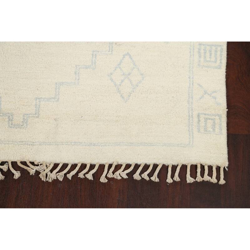 Vegetable Dye Moroccan Berber Oriental Area Rug Wool Handmade - 5'6" x 7'11"