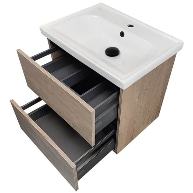 Nameeks Sky-2618-W Sky 26" Wall Mounted Single Basin Vanity Set with