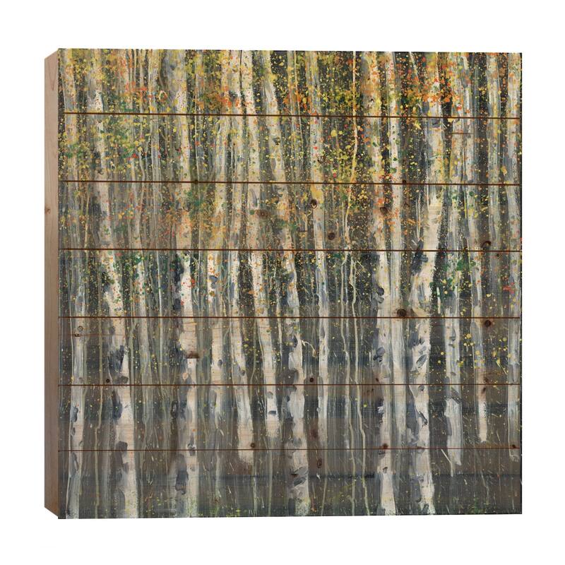 Woodland IV Print On Wood by DAG, Inc. - Multi-Color - 26x26x1.5