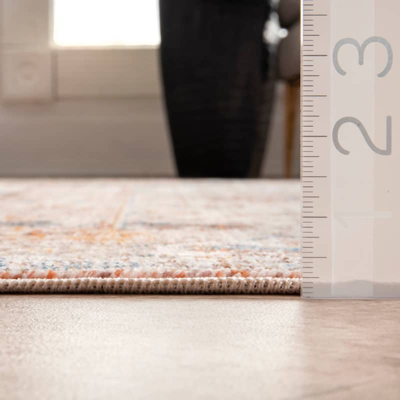 Nuloom Farley Medallion Fringe Area Rug